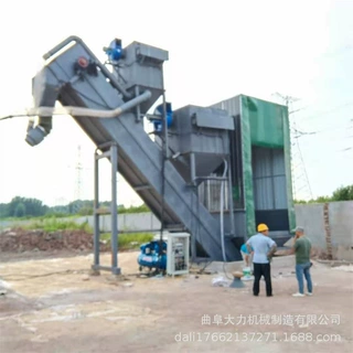 港口码头集装箱拆箱卸灰机 粉煤灰卸车机 双料斗无扬尘卸车机