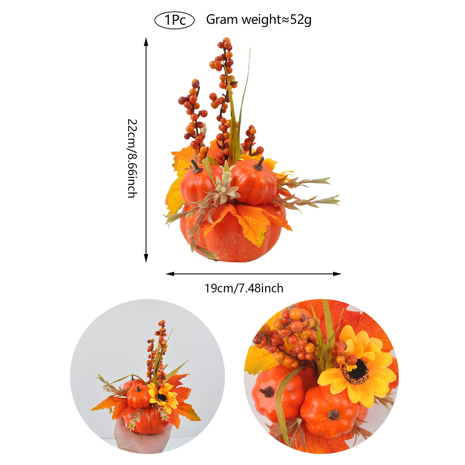 추수감사절 호박 화분 03