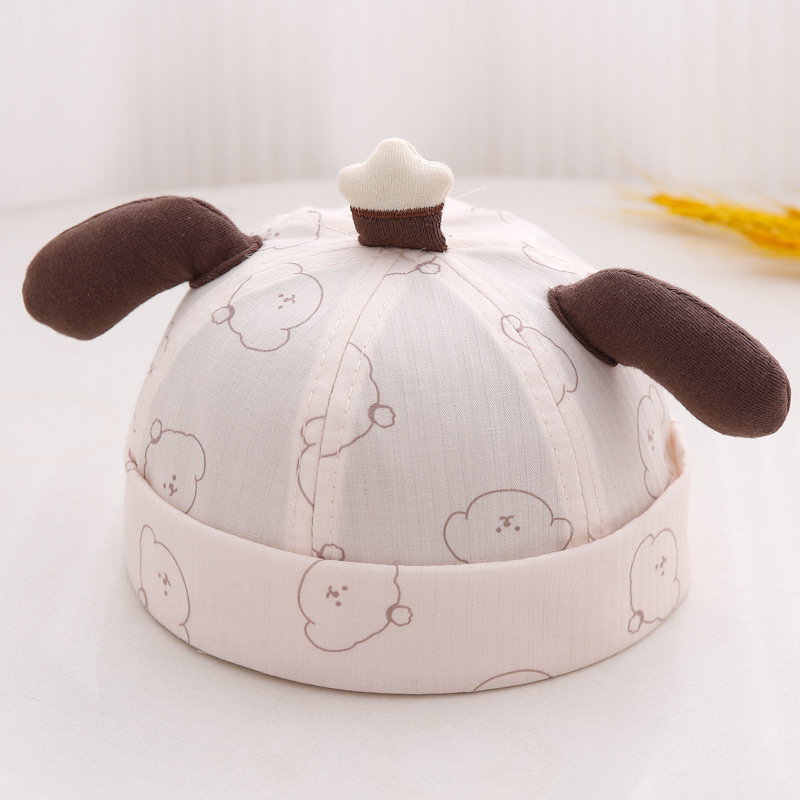 Sombrero para bebés primavera y otoño ajustable gorra de piel de melón para bebés extraña gorra gorra gor