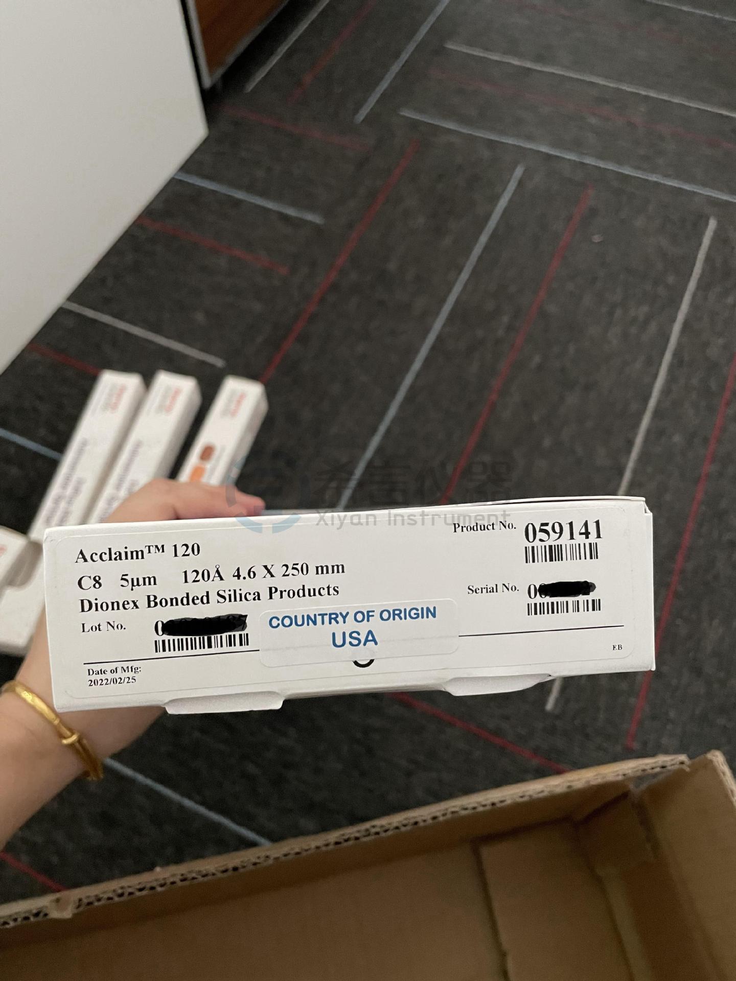 赛默飞中度疏水性色谱柱反相分析柱 Acclaim120 C8 HPLC 059141