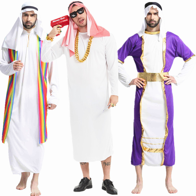 Halloween COS Dubai ropas de Oriente Medio ropa de fiesta de cumpleaños divertida red chatarra super gruesa cadena