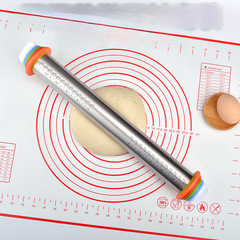 Measuring cup, flour scoop, cutting board, kneading mat, silicone dough mat, stainless steel rolling pin, kneading tool