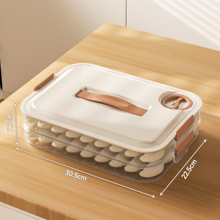 Caja de albóndigas, caja de almacenamiento de refrigerador de cocina de grado alimenticio doméstico, caja especial para congelación rápida y refrigeración de arroz de balón.