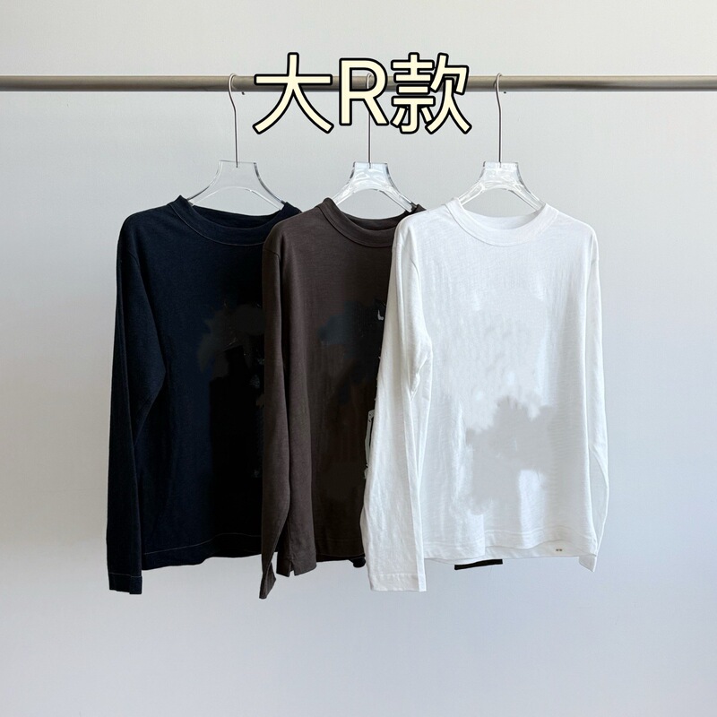 25秋季新款女士印花圆领轻盈透气宽松显瘦长袖T恤上衣0903f12|undefined