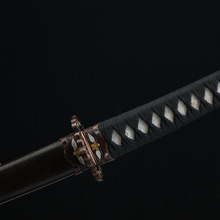 龙泉市刀剑手工锻打樱花太刀防身冷兵器指挥刀一体宝剑收藏未开刃
