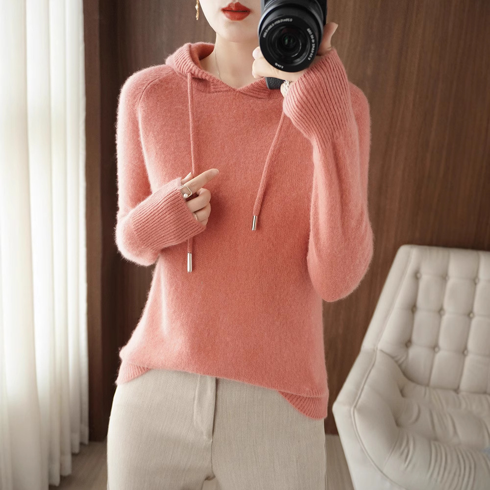 (Cross-border trading), demi-season knitted hoody, sweater, jacket, oversize