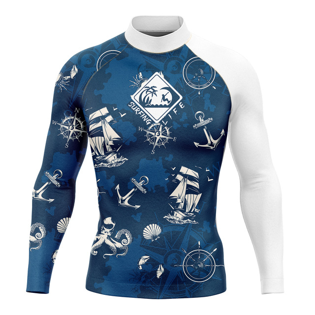 Swimsuit Long-sleeved Surfing Suit Men's Cross-border E-commerce Tight Quick-drying Batch