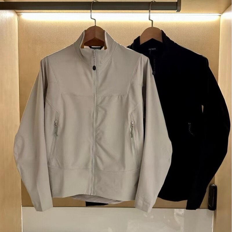 Bird's Nest Same Style Gamma Jacket Solid Color Windproof Softshell Jacket with Logo for Outdoor Activities