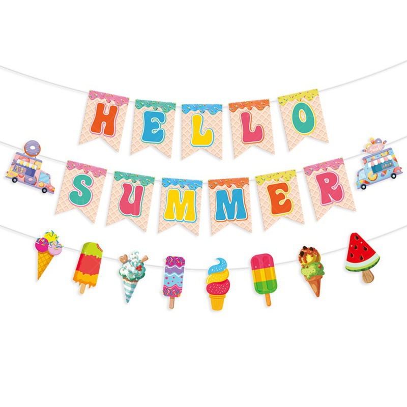 Decoración de fiesta de verano al por mayor bandera de la bandera de la bandera de la bandera de la bandera de la bandera de la bandera de la bandera de la decoración de la pared de la flor de la decoración de la fiesta de verano suministros de fiesta de verano