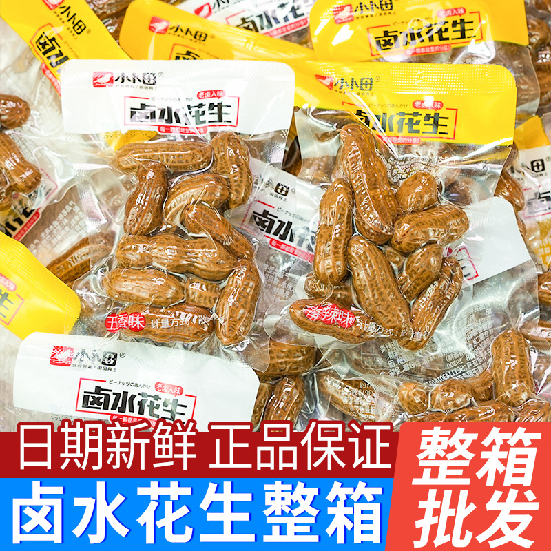 卤水花生五香带壳湿花生水煮花生下酒菜花生仁袋装炒货休闲小零食