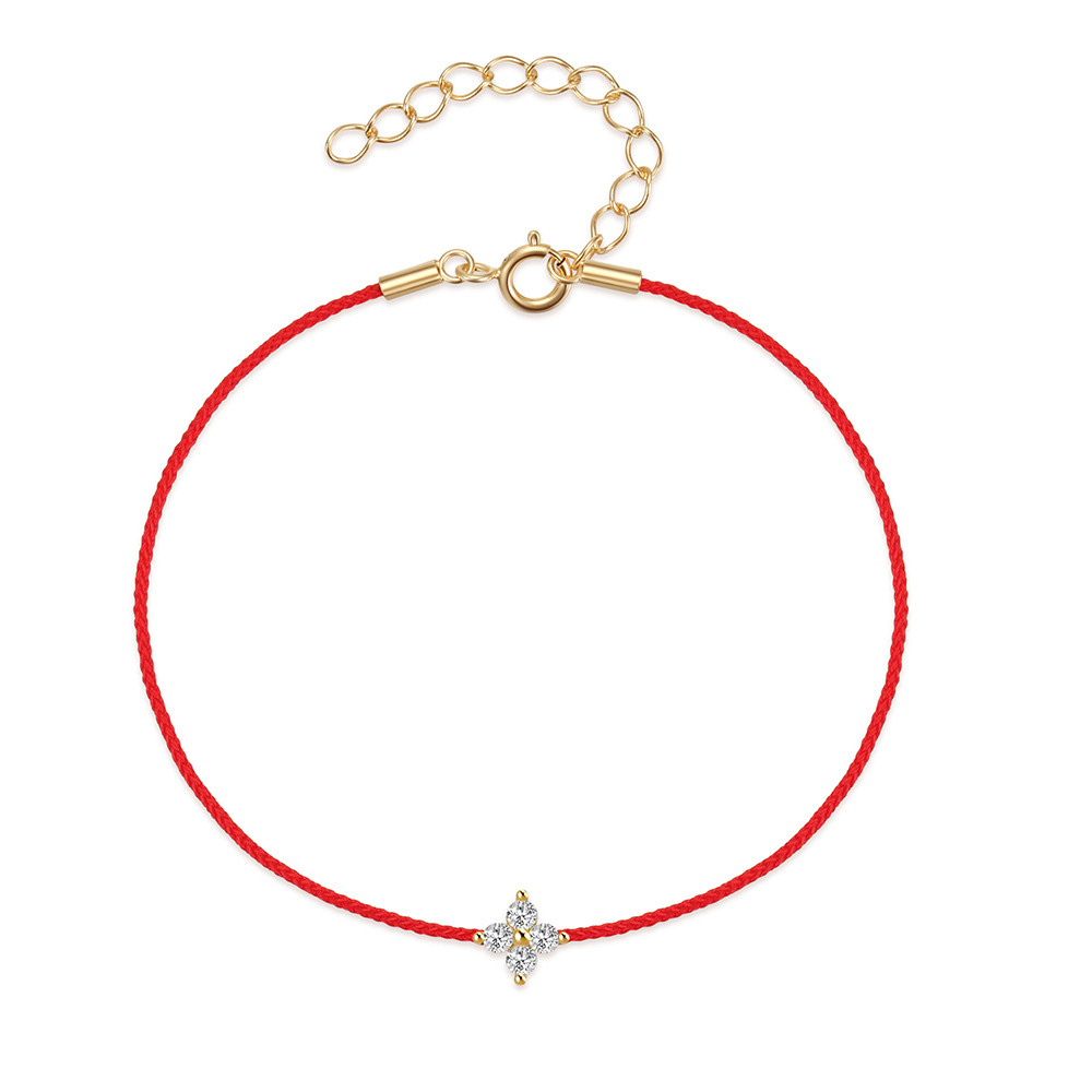 2g Weight Bracelets Classification 1 Piece Quantity Daily Occasion 925 Sterling Silver, rope Material Star Pattern Women's Gender Plating Design Simple Style Style Simple Style Star 925 Sterling Silver Rope String Bracelets Wholesale 11