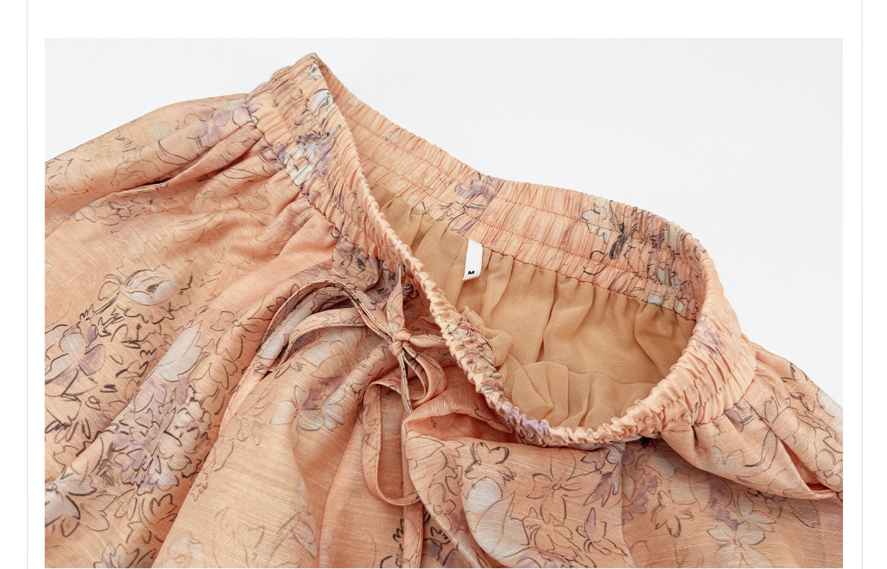 Bộ đồ bộ nữ phong cách Trung Hoa mới, áo rộng quần ống rộng họa tiết jacquard, form suông thoải mái — Trang chủ, bộ đồ, Quần dài chi tiết 20