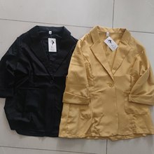 2025棉麻中长款大码西装外套 韩版宽松休闲时尚小西服女装