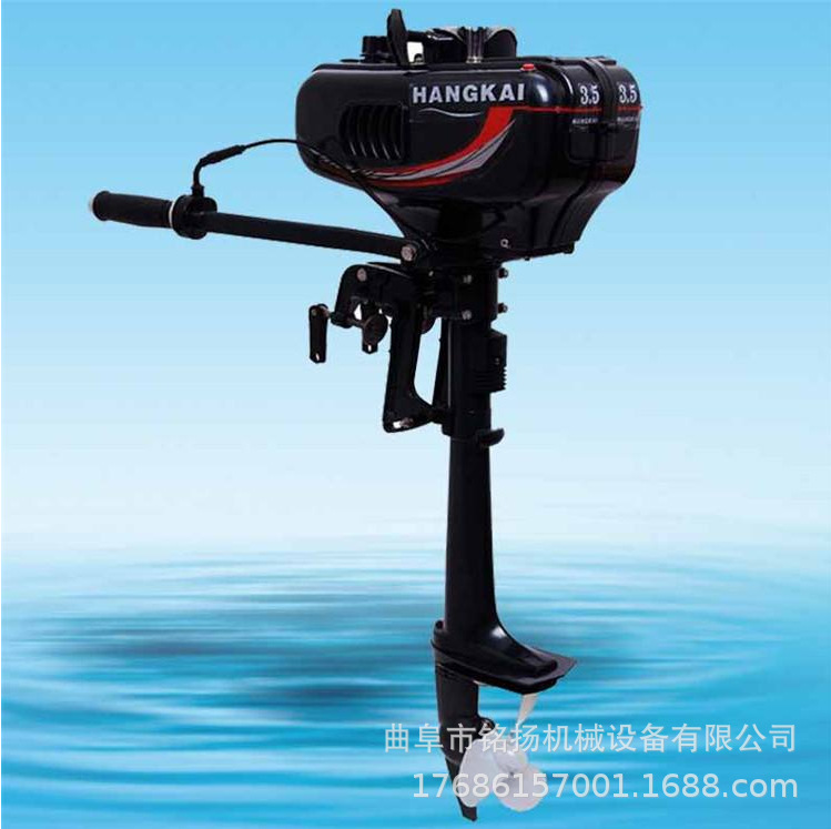铭扬挂机配件 渔船带档位挂桨机 不锈钢船汽油推进器 小型船外机