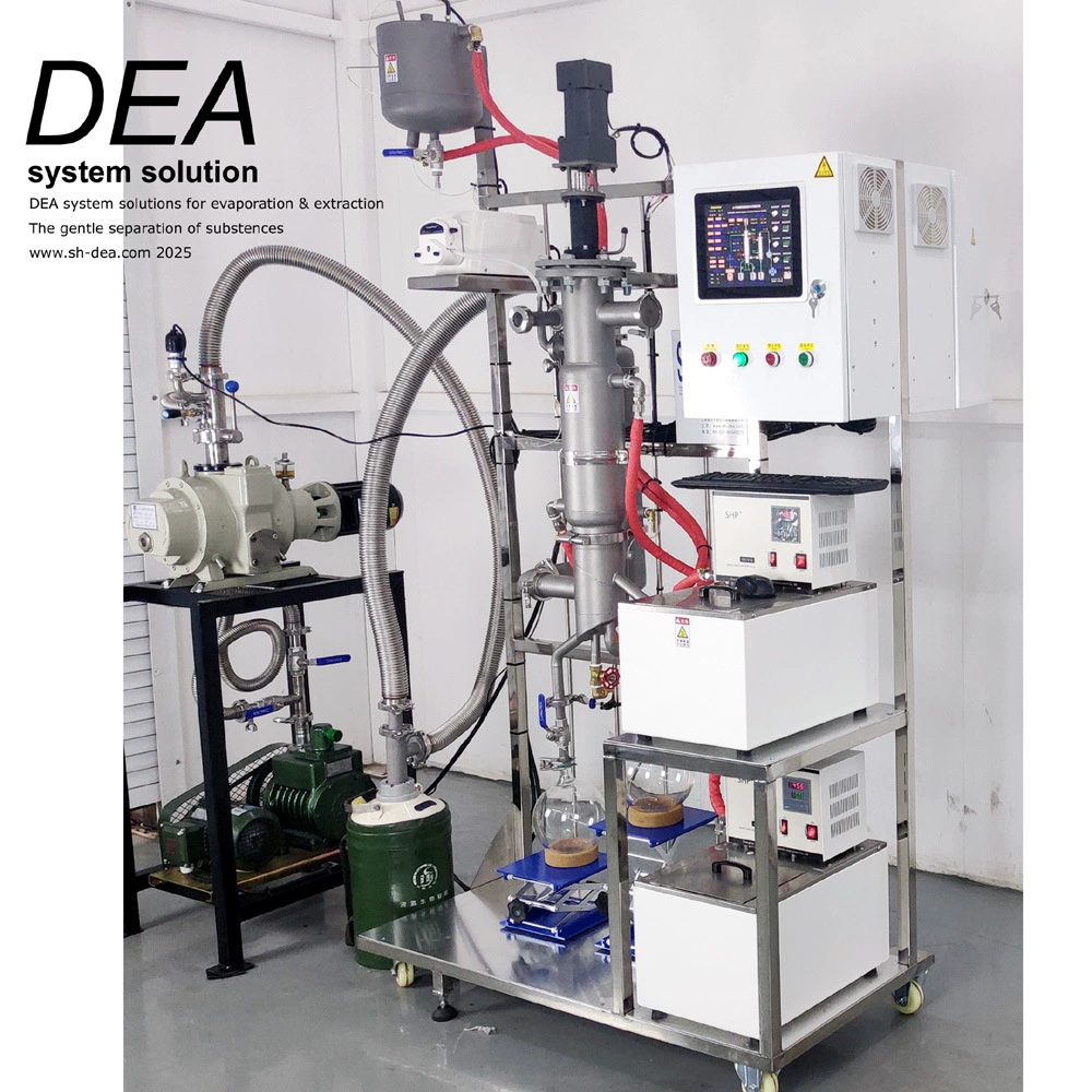 DEA-DZL-10 оборудование для молекулярной дистилляции имеет большое преимущество с точки зрения концентрации очистки и скорости производства продукта
