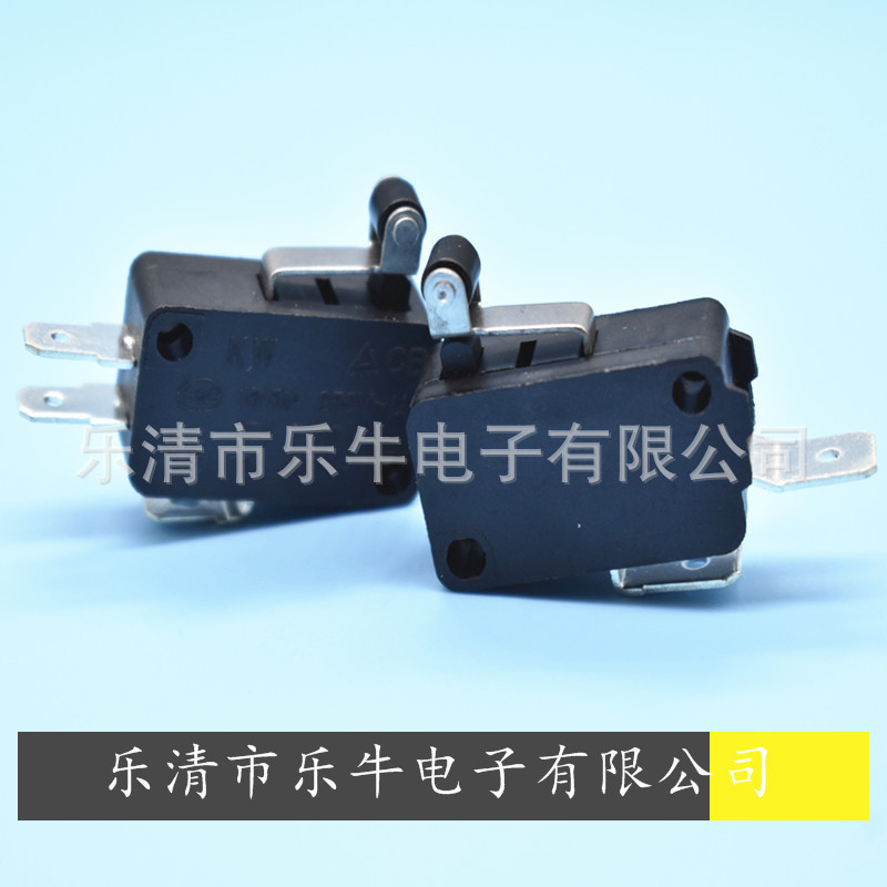 大微动开关 KW7 大微动 行程开关 限位开关 短柄滚轮微动限位开关