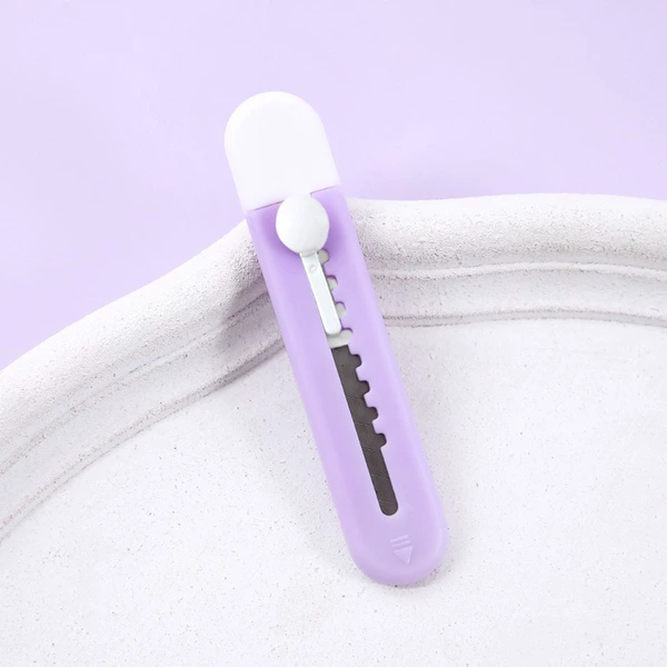 Double utility knife/white and purple (bulk)