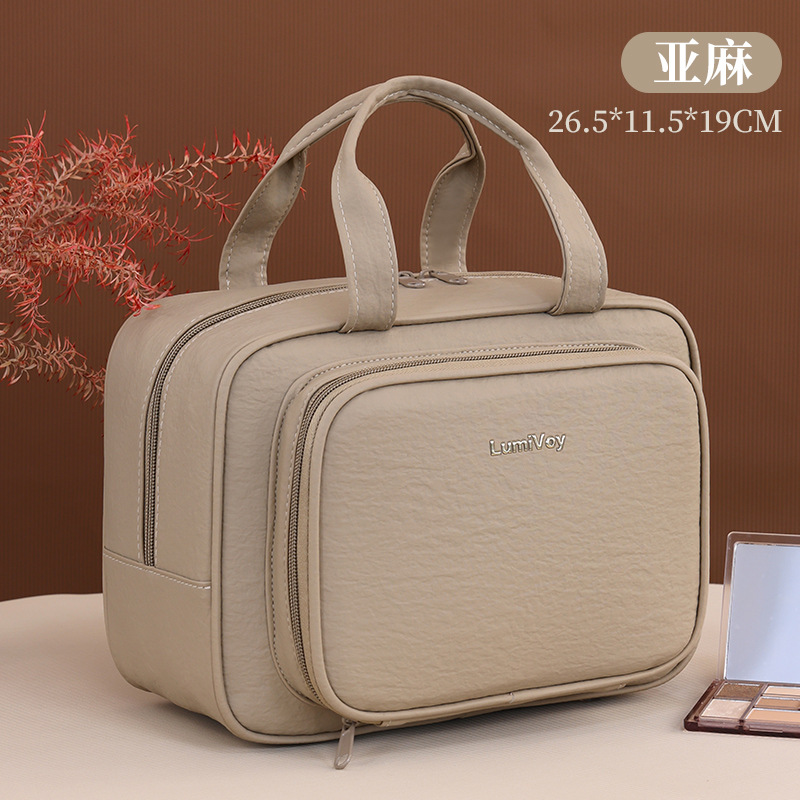 Bagas de almacenamiento de gran capacidad de división de alta calidad, bolsas de maquillaje portátiles, bolsas de almacenamiento de maquillaje portátiles, bolsas de lavado