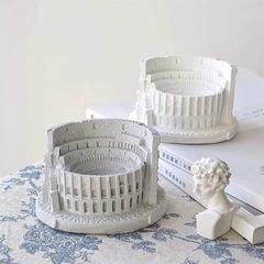 Creative modern ancient Roman architecture Italian Colosseum diffuser stone fireless aromatherapy ornaments home bedroom decoration