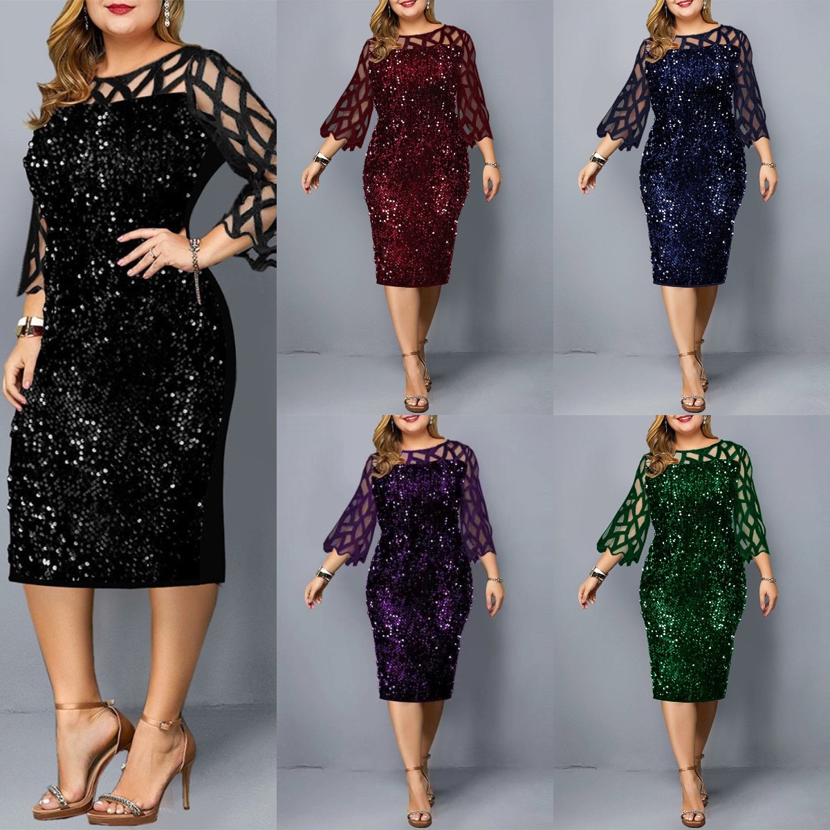 402g Weight Knee-Length Dress Length Type 3/4 Length Sleeve Sleeve Length Regular Dress Dresses Type Bell Sleeve Sleeve Type Polyester Fabric Type Mid Waist Waist Line Daily Occasion Round Neck Neckline Regular Fit Fit Type Solid Color Pattern All Seasons Season Beaded, Lace Design Simple Style Style Wholesale Simple Style Beaded Lace Solid Color Daily Round Neck 3/4 Length Sleeve Regular Dress 无