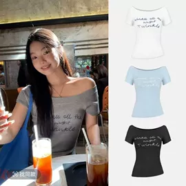 时尚休闲套装;连衣裙;女式T恤