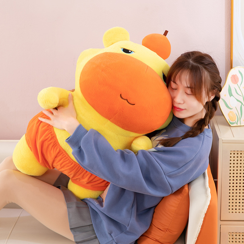 外国貿易クロスボーダーリトルカピバラルル新しいかわいい表現カピバラ人形バックパック誕生日ギフト卸売|undefined