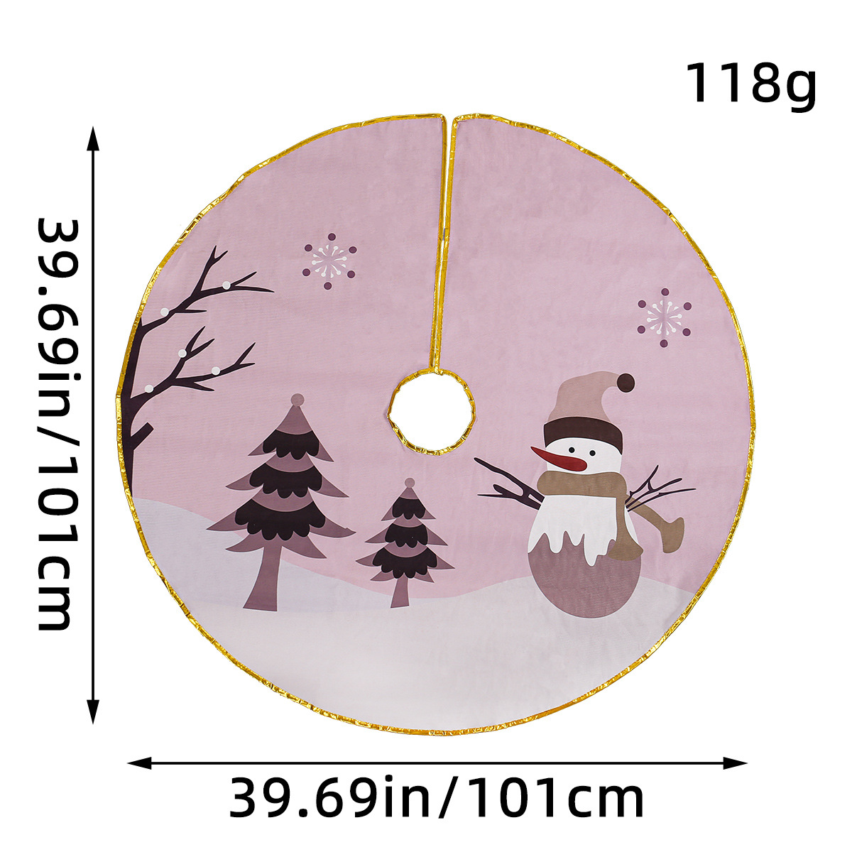 Navidad transfronteriza Phnom Penh decoración decoración de decoración del delante de Santa Claus impresión de árbol de Navidad