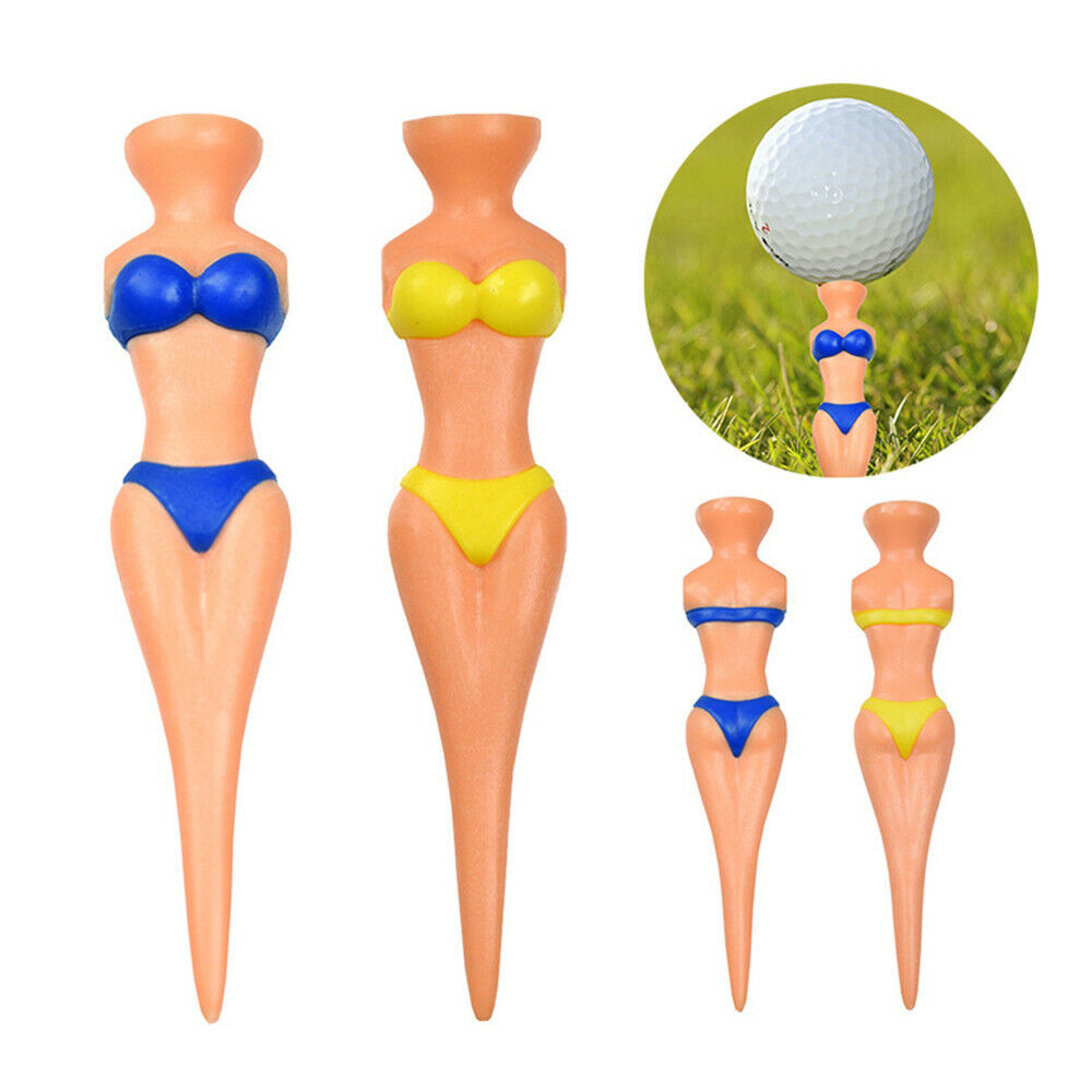 Golf Tee sexy bikini modelo belleza uñas de plástico bola de uñas diversión moda bola asiento