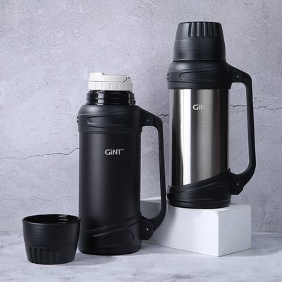 嘉特保温壶户外大容量运动旅行水壶不锈钢真空便携车载保温热水瓶|ms