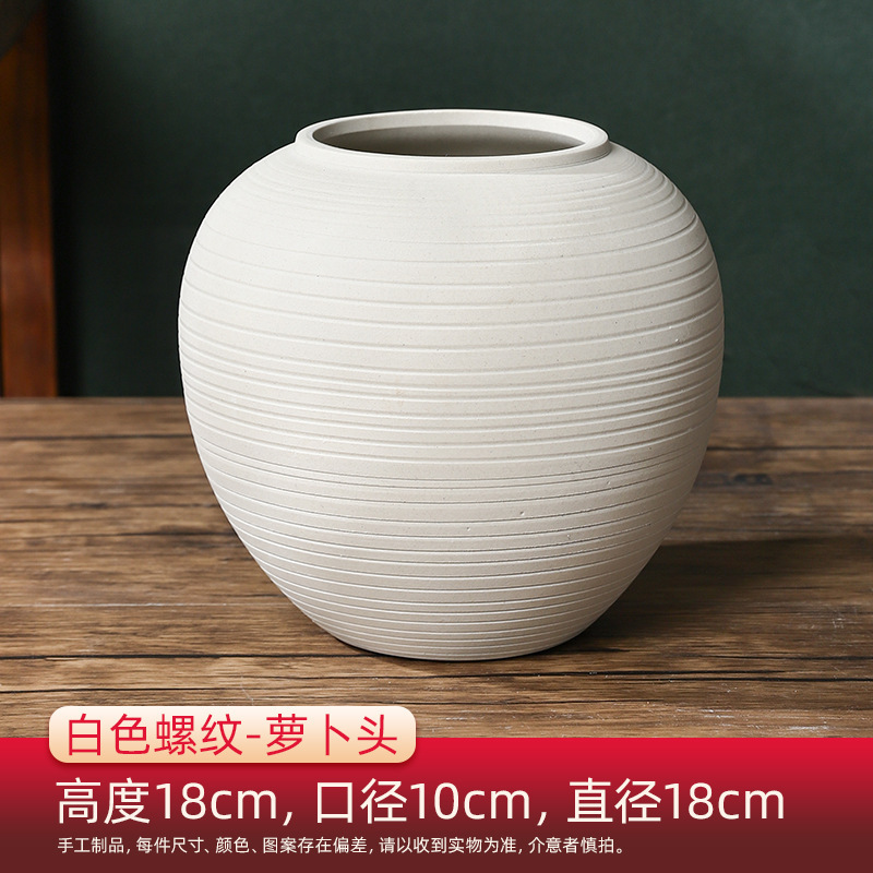 Jingdezhen cerámica hermosa vasija decoración para el hogar adornos de escritorio blanco de alto nivel sensor de flores estudio gabinete de televisión