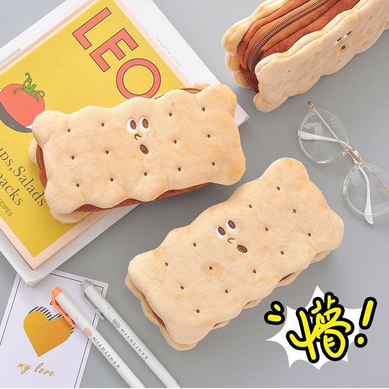 毛绒笔袋小红书同款卡通大容量学生文具盒可爱软萌玩偶文具袋