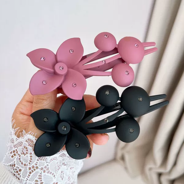 Bauhinia Clip-Red Plum Red + versatile black