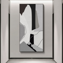轻奢抽象挂画入户玄关装饰画高级感酒店走廊过道喷绘壁画
