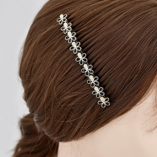 Broken hair artifact, seamless upside-down comb, bangs hair comb, hairpin, back of head, headdress, flower hair accessories, wholesale jewelry