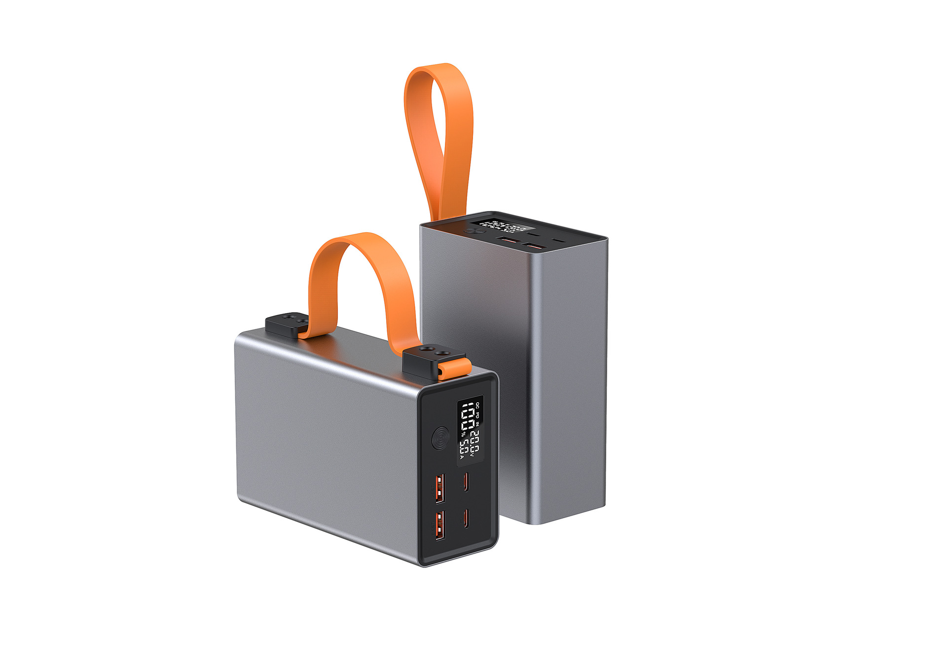 Aluminum Alloy Ultra-Large Capacity 40000mAh Power Bank with PD Bidirectional Fast Charging Durable Portable Mobile Power Supply for Students and Outdoor Use