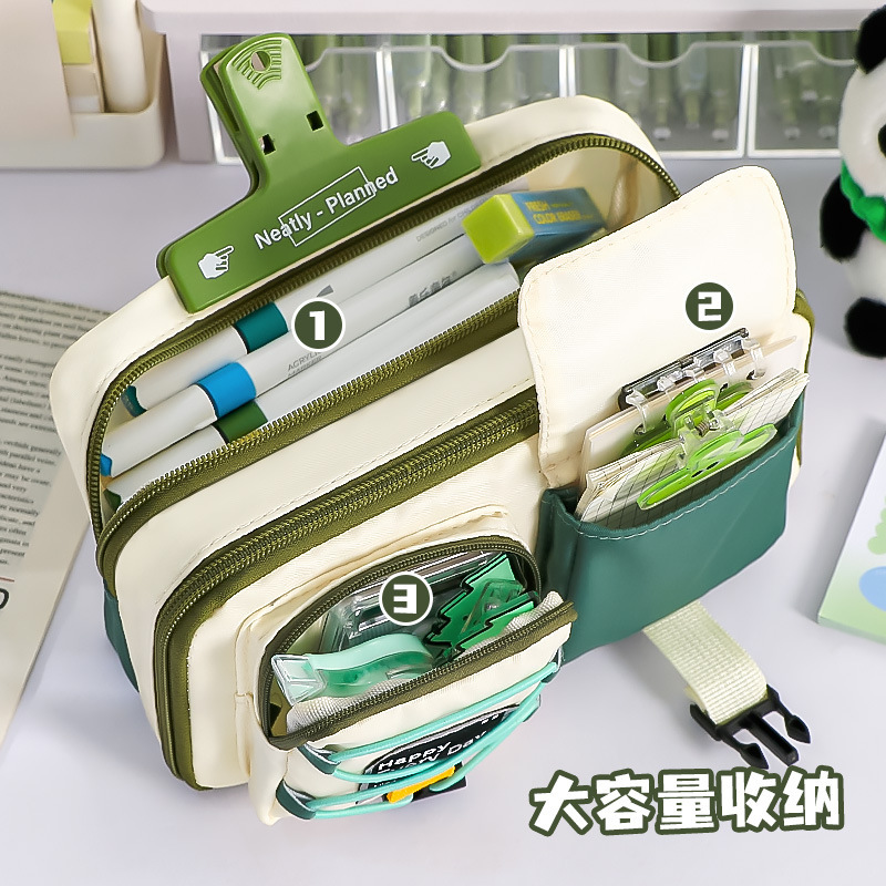 笔袋初中生大容量文具盒高中生高颜值简约男生小学生文具袋耐脏|undefined