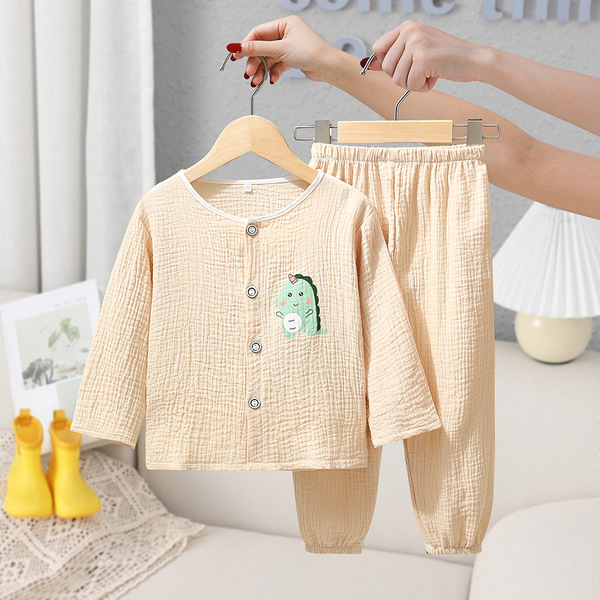 Summer children's cotton gauze pijama for boys