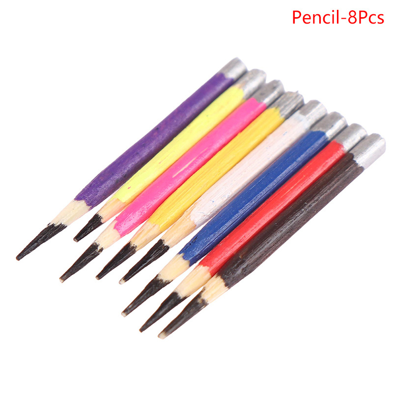 1:12 Dollhouse mini modelo hecho a mano OB11 miniatura props 8 lápiz color plumas en un grupo ~