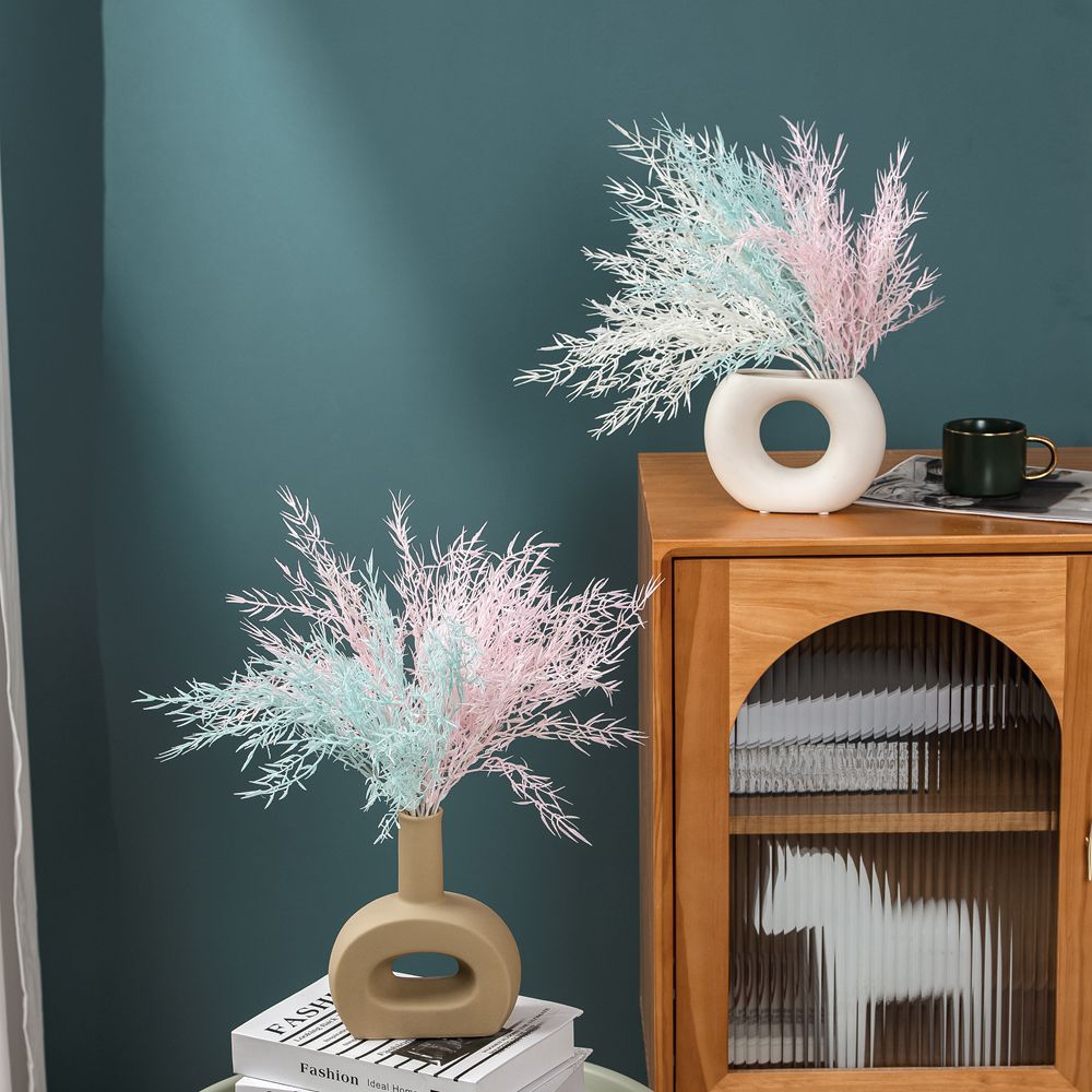 仿真花竹葉草配件迷霧廠家家居裝飾婚慶手捧花植物牆假花MW73771