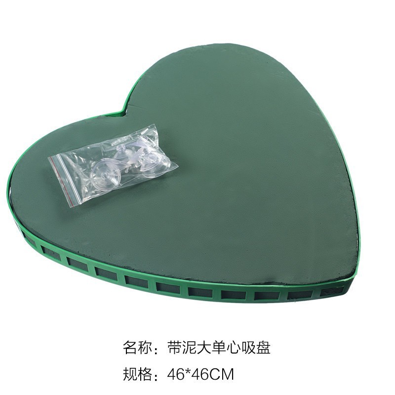 Flor de barro boda coche flor de barro con ventosa arreglo floral rectangular en forma de corazón en forma de V flor barro decoración suministros