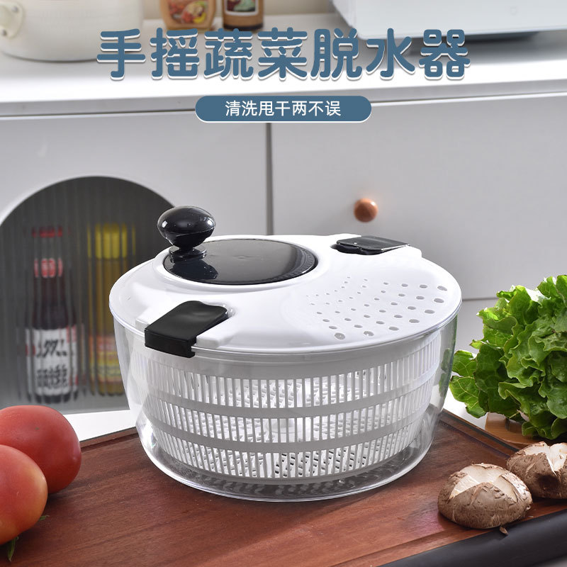 deshidratador de verduras de mano multifuncional comida de fitness ensalada de verduras secadora almacenamiento estratificado cesto de filtrado de drenaje