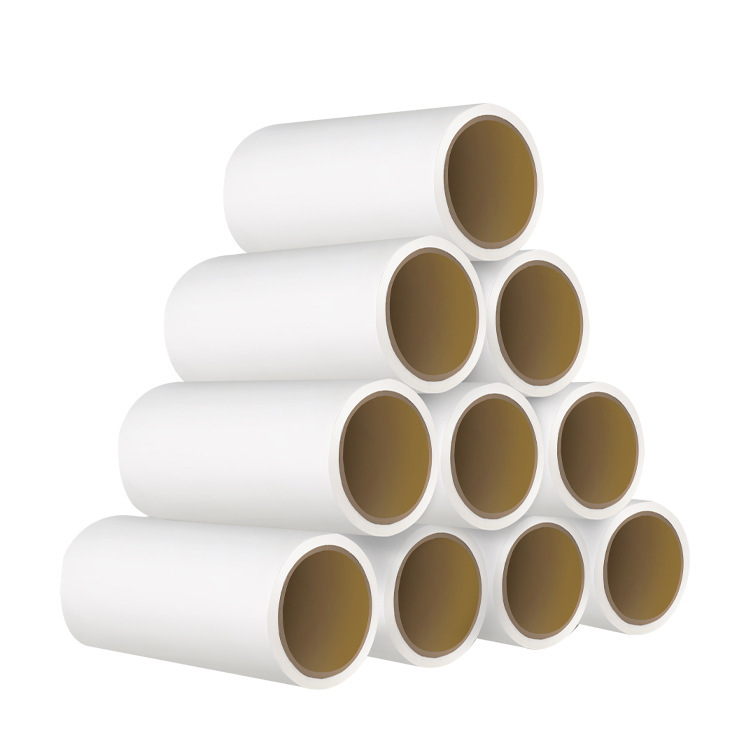 Yiwu pelo pegado máquina rollo de papel hogar papel pegajoso desgarrable rodillo pegajoso hogar oblicuo rodillo de lagrimeo cepillo rodillo pegajoso tubo 10cm