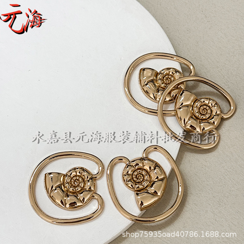 Nuevo botón de aleación de metal de pecho de moda ropa interior de baño botones de decoración de forma irregular accesorios de aleación