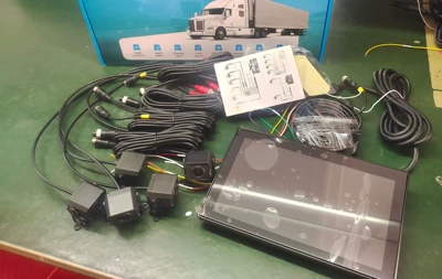 Car display with 4 Channel Hd - a3-10inch-four-split-screen-monitor-4-camera-kit