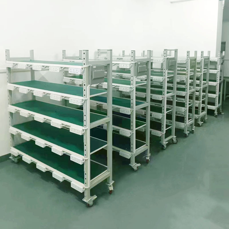 Electronic aging rack mobile test rack power test bench anti-static assembly line workbench product aging rack 4