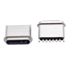 type-c母座直插貼片USB3.1手機充電6P16P接口母頭IPX7防水連接器