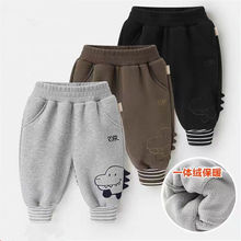 婴儿衣服复合摇粒绒长裤子冬装秋冬儿童男童女童宝宝加绒裤外穿潮
