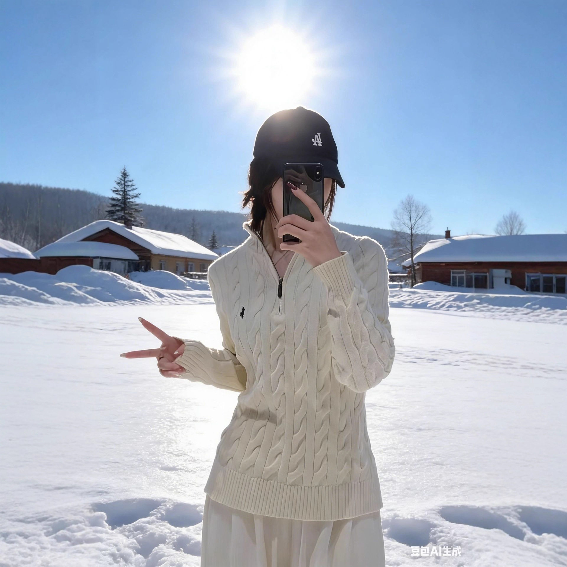 麻花刺绣半拉链毛衣女2025春秋冬小众软糯高级感针织衫慵懒风上衣