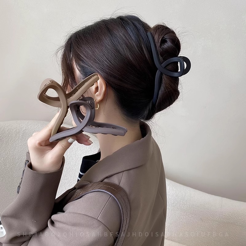 Accesorios para el cabello con horquilla de tiburón, horquilla de sentido avanzado, parte posterior de la cabeza femenina, clip para el cabello simple, tocado, pinza para el cabello, horquilla grande