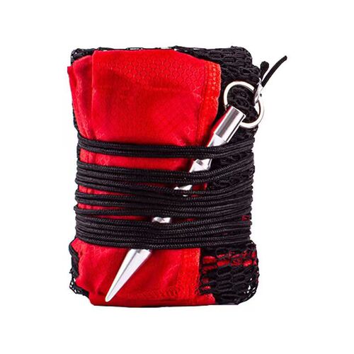 Portable wild fishing mouth guard net bag for perch fish with encrypted mesh Oxford cloth edge fish guard mini fish guard net 